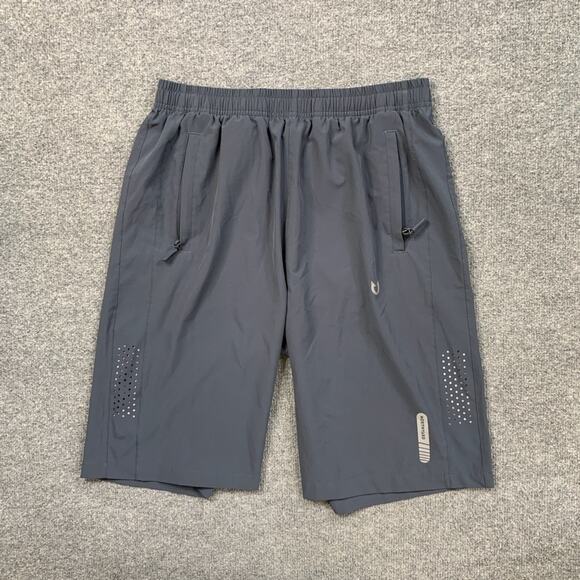 Northyard Shorts Mens M Medium Reflective Zipper Pocket Athletic Workout Running - Picture 2 of 13